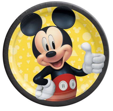 Mickey Mouse Lunch Plates 9" | 8ct