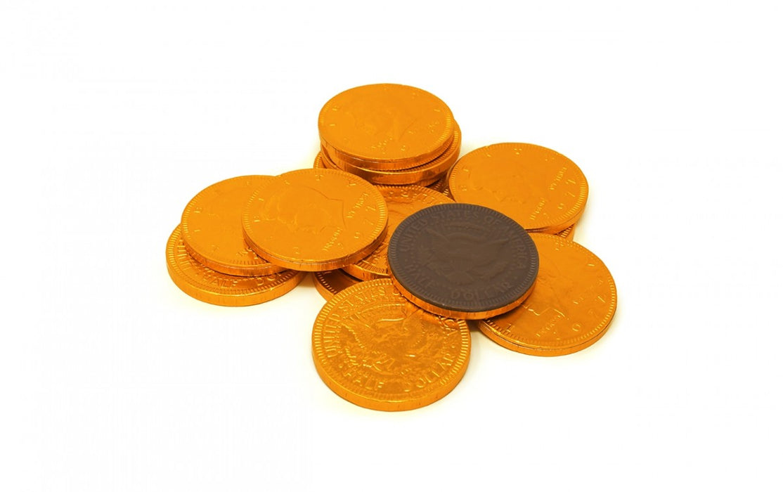 Fort Knox Orange Chocolate Coins 1.5" | 16oz.