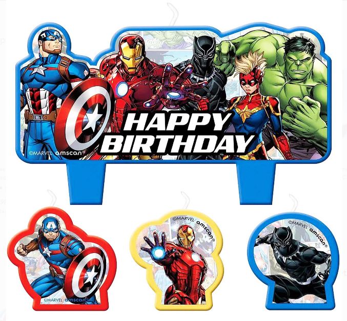 Avengers Unite Birthday Candle Set | 4pcs