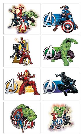 Avengers Unite Tattoos | 8ct