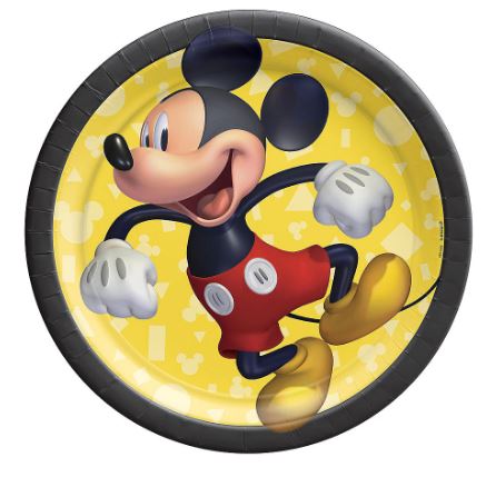 Mickey Mouse Dessert Plates 7" | 8ct