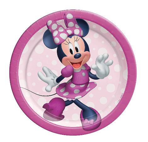Minnie Mouse Dessert Plates  7'' | 8 ct