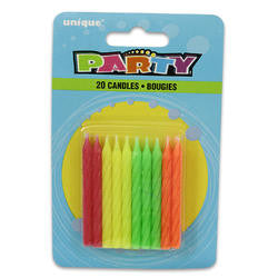Neon Birthday Candles | 20ct