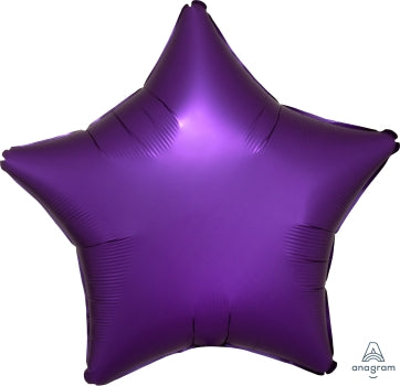 Royale Purple Satin Luxe Star Balloon 18" | 1ct