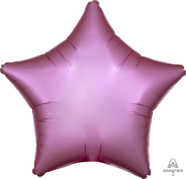 Flamingo Pink Satin Luxe Star Balloon 18" | 1ct