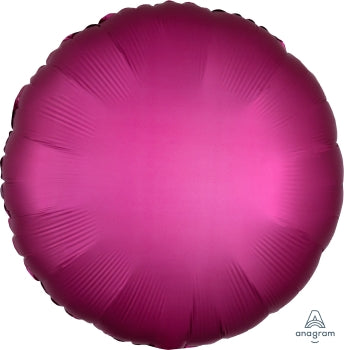 Pomegranate Round Satin Luxe Balloon 18" | 1ct