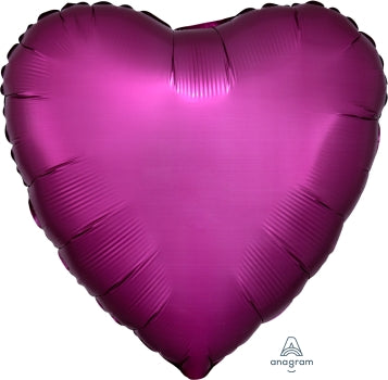 Pomegranate Satin Luxe Heart Balloon 18" | 1ct