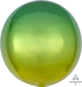 Yellow/Green Ombre Orbz Balloon 15" | 1ct