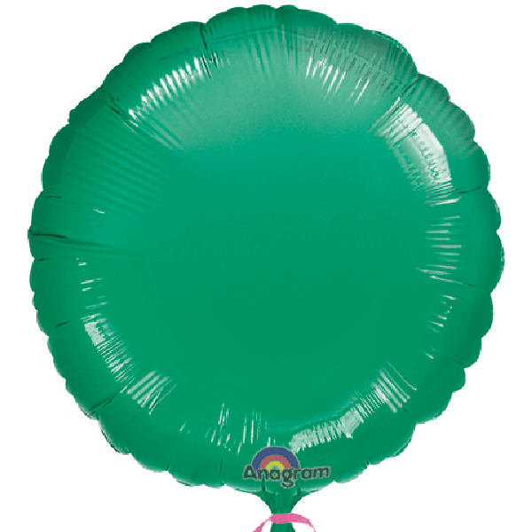 Round Green 18" Mylar Balloon | 1ct.