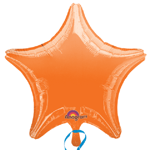 Orange Star 18" Mylar Balloon | 1ct.