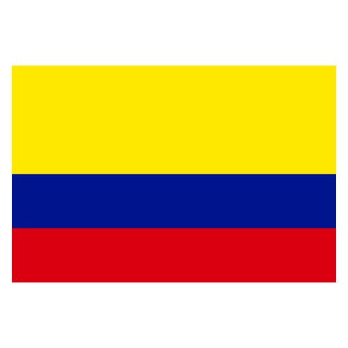 Colombia Flag with Stick | 4" x 6"