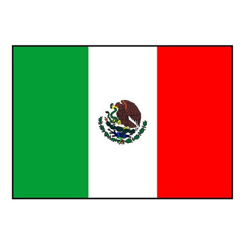 Mexico Flag with Stick | 4" x 6"