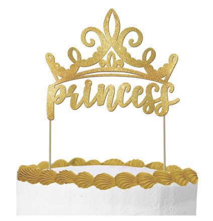 Disney Princess Glitter Cake Topper | 1ct