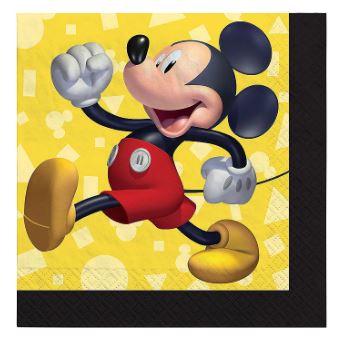 Mickey Mouse Beverage Napkins | 16ct