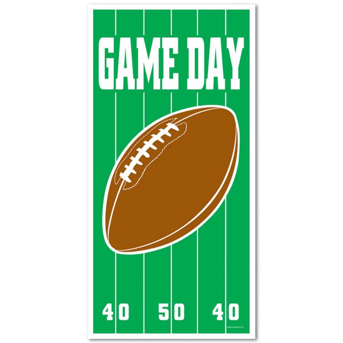 Game Day Football Door Cover 30" x 5' | 1ct