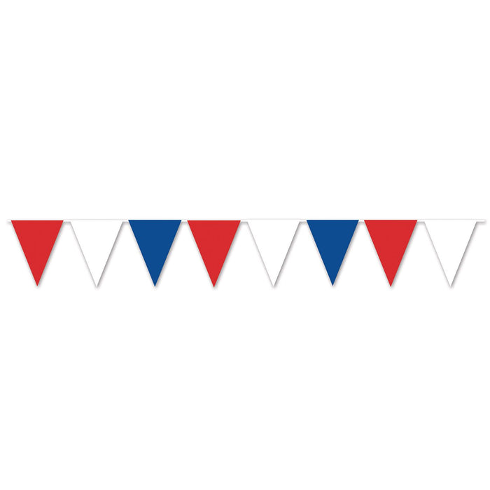 Red, White & Blue Pennant Banner 12' | 1 ct
