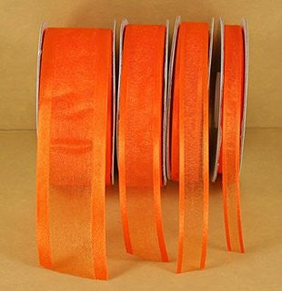 5/8" Sheer Orange Ribbon | 25yds