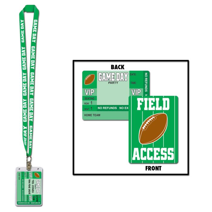 Game Day Football Party Pass | 1ct.