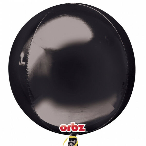 Black Orbz Balloon, 15'' | 1 ct