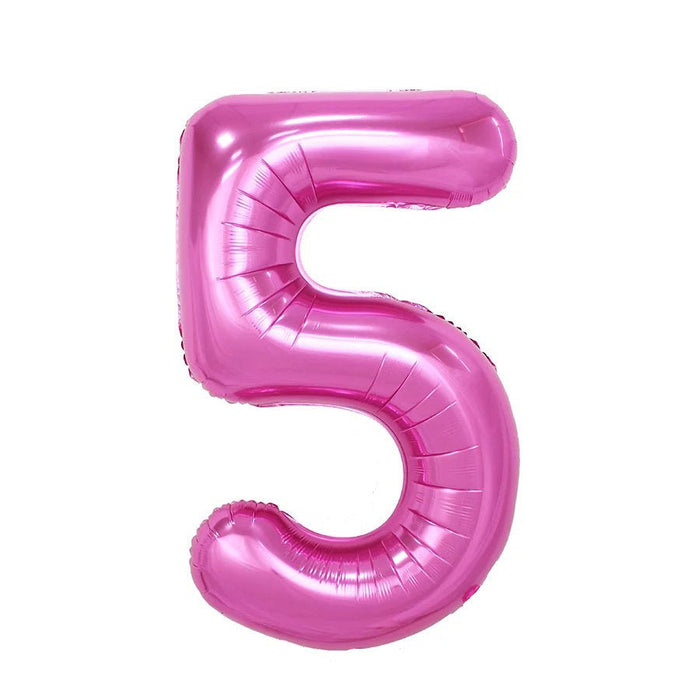 Pink Jumbo Number Balloons 34"