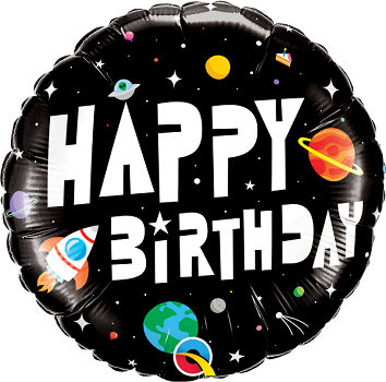 Birthday Astronaut Balloon 18" | 1ct