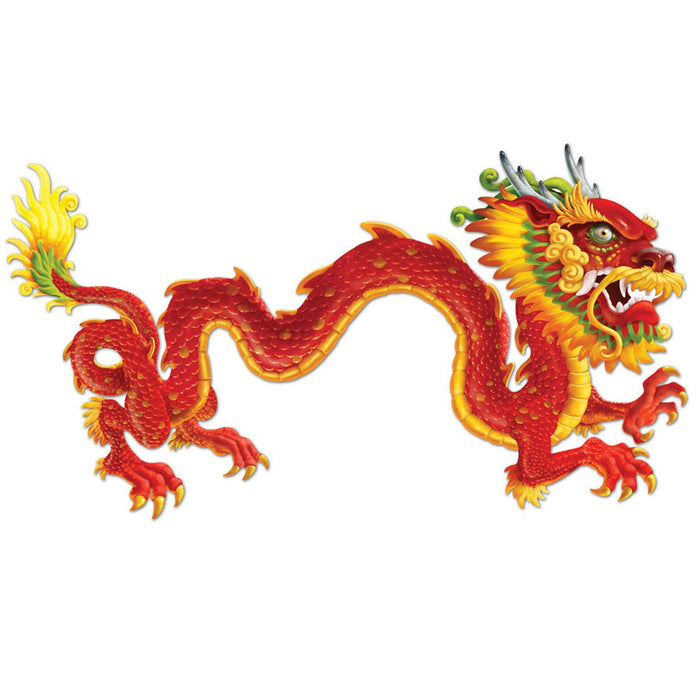 Chinese New Year Dragon Jointed Cut Out  | 1ct