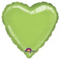 Lime Green Heart 18" Mylar Balloon | 1ct.
