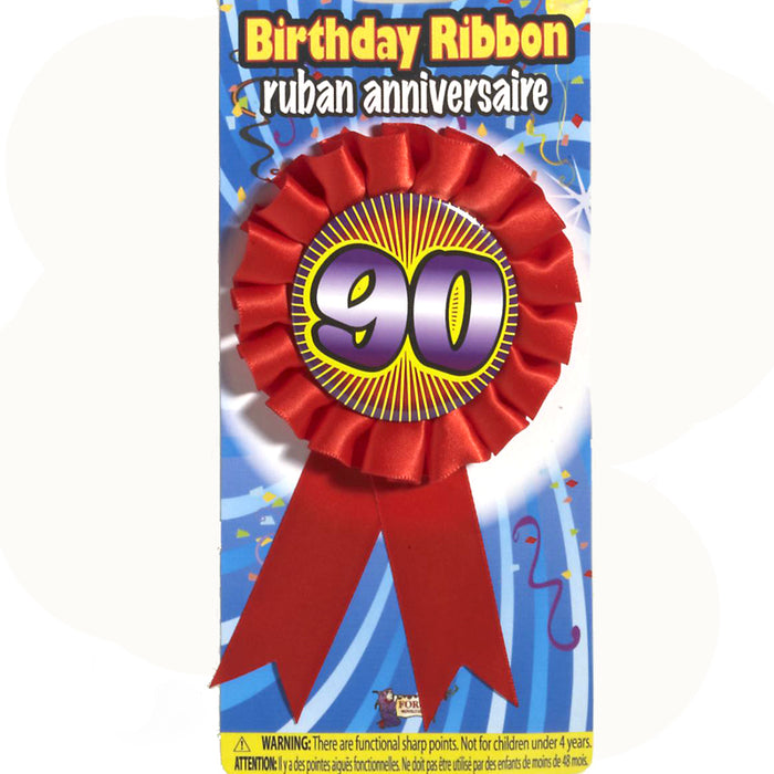 Milestone Birthday Award Ribbon 90 | 1ct