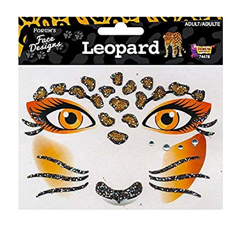 Leopard Face Stickers | 34pcs