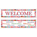 International Welcome Banner 15in x 5ft | 2ct