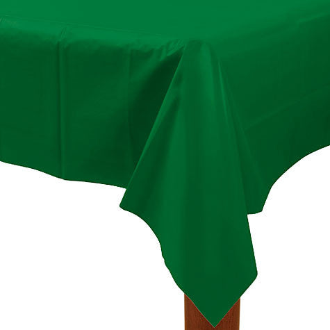 Festive Green Rectangular Table Cover | 54" x 108"