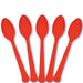 Apple Red Plastic Spoons | 20ct