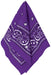 Purple Bandana | 20"x20" 1ct.