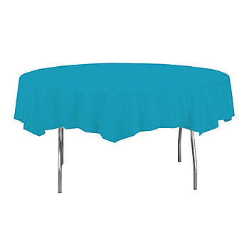 Tablecover, Round Turquoise 82" |1 ct
