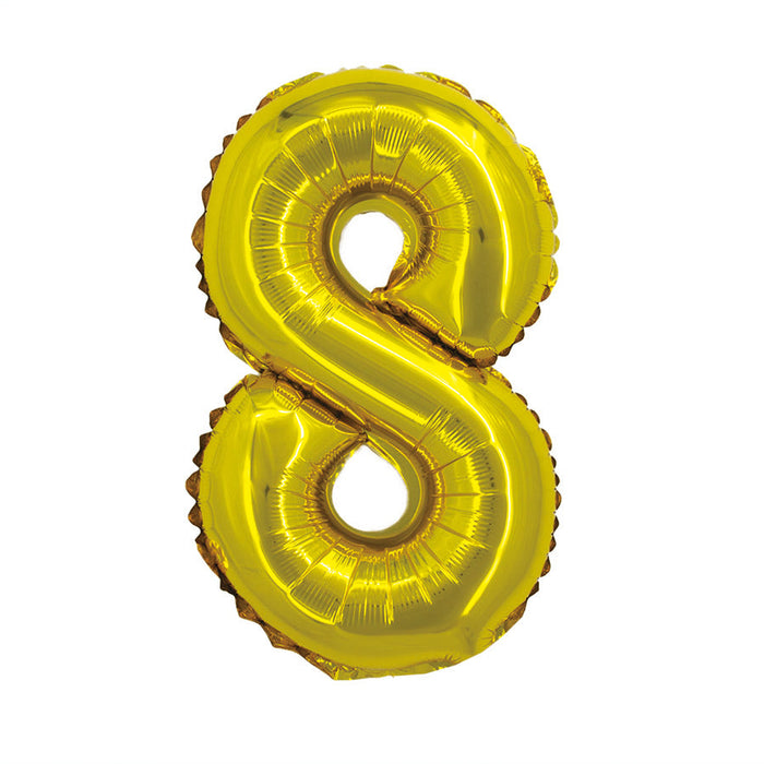 Gold Jumbo Number Balloons 34"