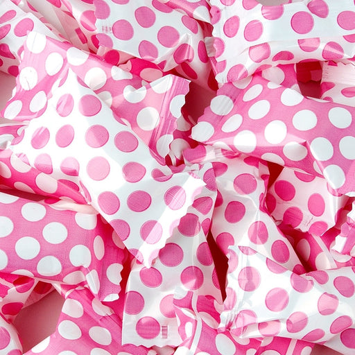 Bright Pink Big Dots Buttermint Creams | 50ct