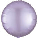 18-inch round lilac satin mylar balloon