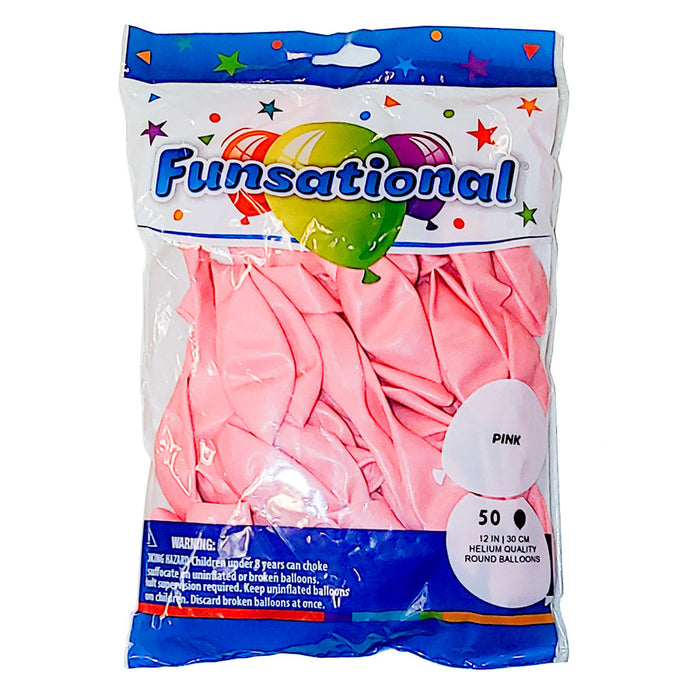 Pink Funsational 12" Latex Ballons | 50ct