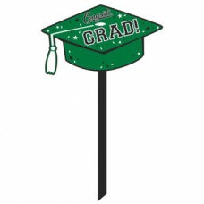 Graduation Lawn Sign Green 20.5" | 1 ct