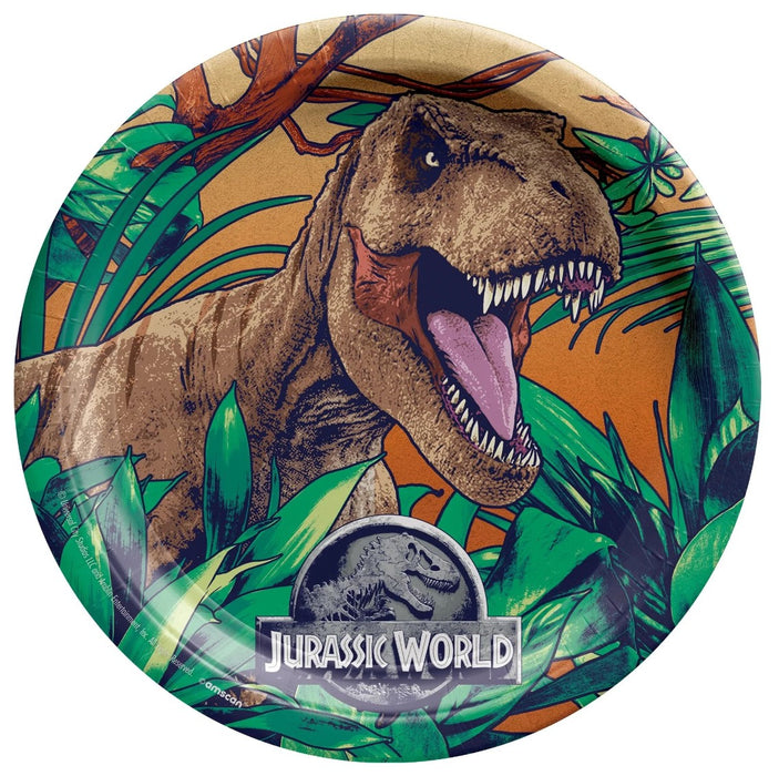 Jurassic World Into The Wild Lunch Plates 9" | 8ct