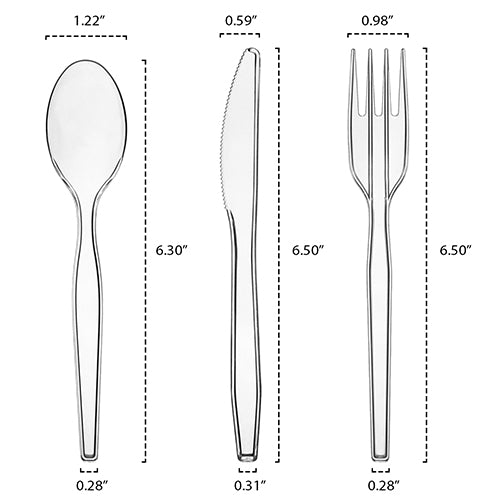 Cutlery Box Clear | 300 pcs