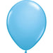 An inflated 11-inch Qualatex Pale Blue Latex Balloon.