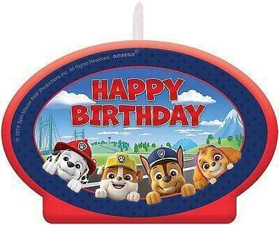 Paw Patrol Happy Birthday Candle | 1ct