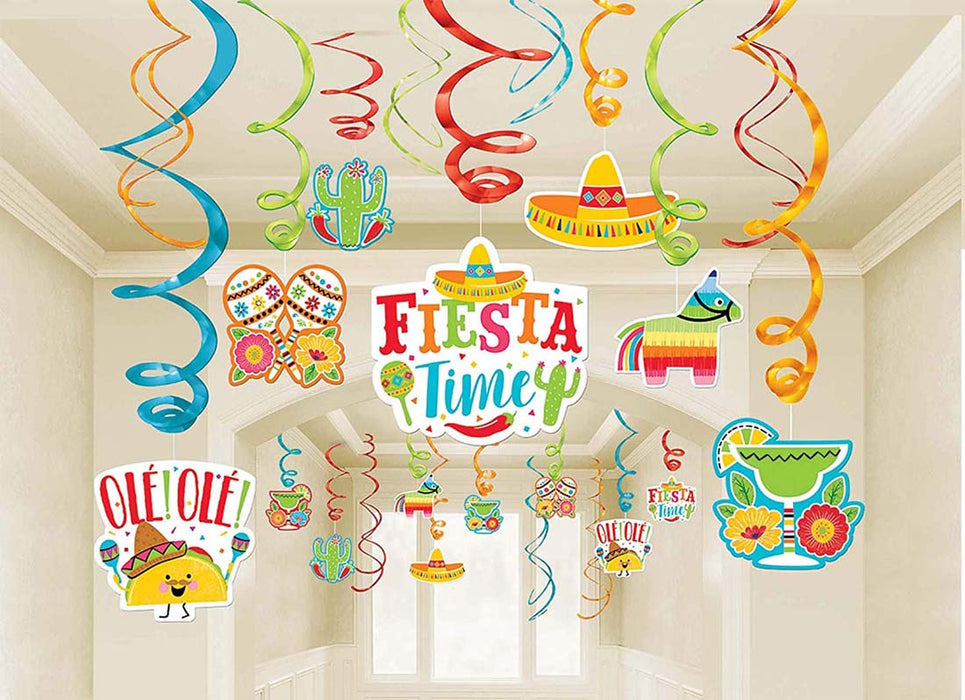 Mega Value Pack Swirl Decorations Fiesta