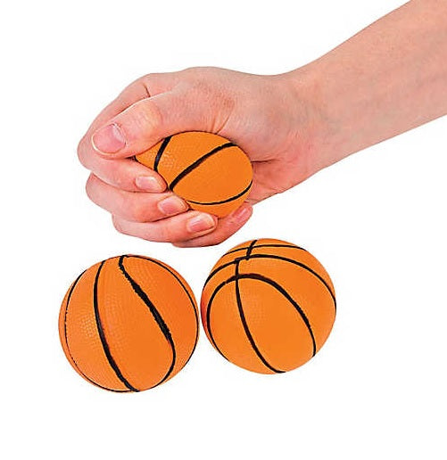 Basketball Foam Sport Ball, 2.5" | 12 ct