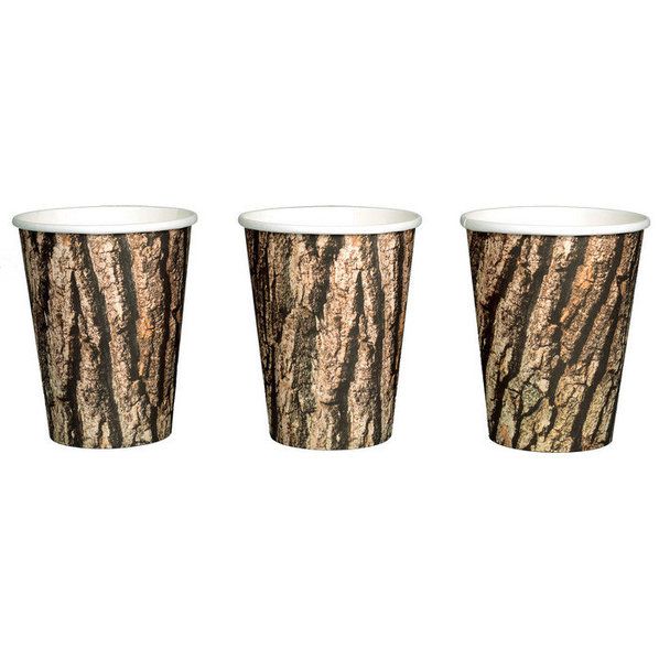 Timber Cut 12oz Paper Cups 8pk  | 1ct