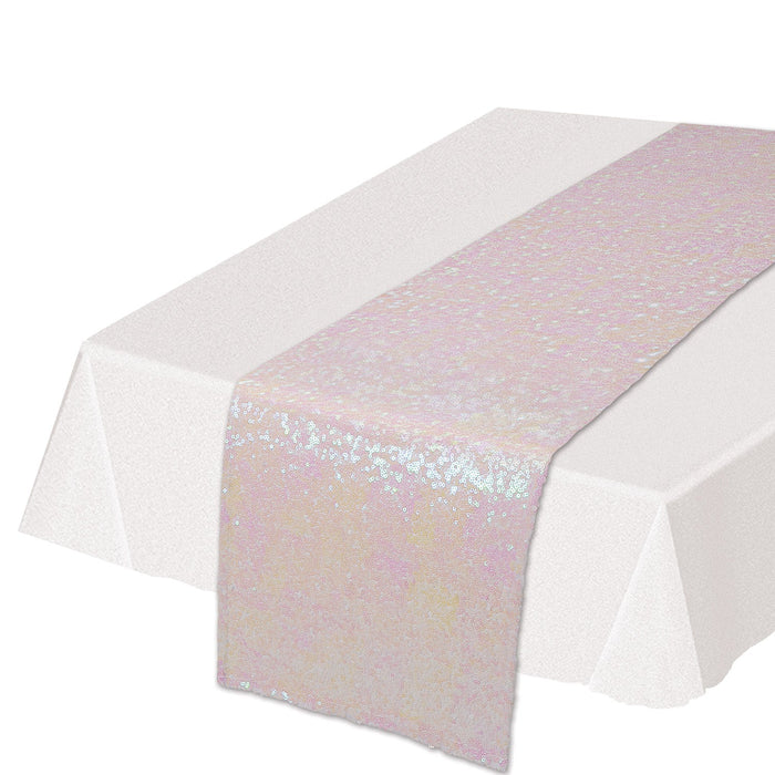 Patriotic Opalescent Sequined Table Runner 6ft | 1 ct