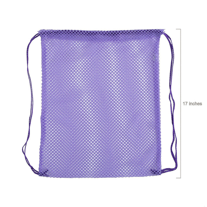 Neon Mesh Drawstring Bags Medium 13" x 17" | 12ct