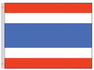 Thailand Flag with Stick 4" x 6" | 1 Count