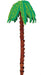 Luau Palm Tree 3-D Hanging Decoration